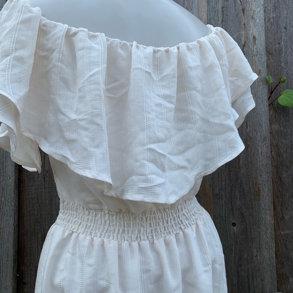 ASTR Chloe Off the Shoulder Ruffle Mini Dress - Picture 11 of 13